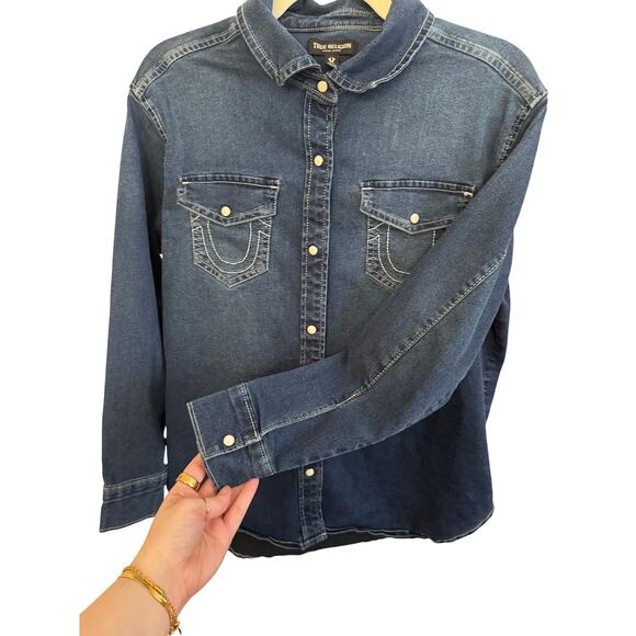 True Religion Georgia Denim Shirt - Picture 8 of 9